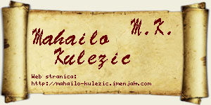 Mahailo Kulezić vizit kartica